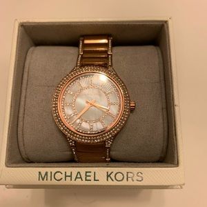 Rose gold Michael Kors watch